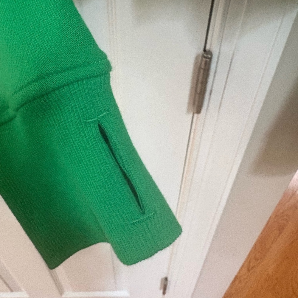 lululemon athletica Green Zip-Up Jacket crop scuba hoodie size 10 - Picture 6 of 6